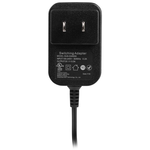 Main product image for 3 VDC 500mA AC Adapter 120-010